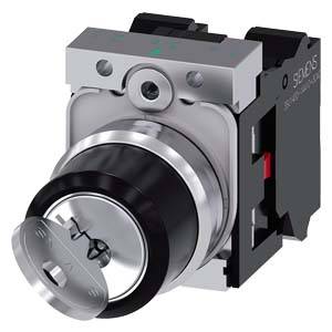 Siemens 3SU11504BF013PA0 3SU1150-4BF01-3PA0 Nøglekontakt Afbryderpositioner 2 1 x 90 ° 1 stk-0