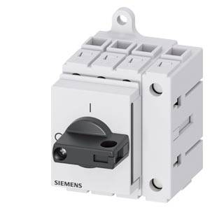 En trepolet, grå lastadskiller fra Siemens. Hovedsageligt brugt til sikker adskillelse af strømkredse.