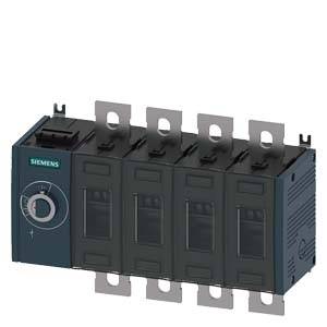 Industriel Sikringsholder med flere poler, 60A, fra Siemens, med fem sikringspladser, betjening fra venstre side.