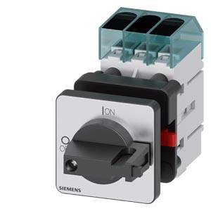 En grå elektrisk kontakt fra Siemens med 'ON' og 'OFF' markeringer, egnet til styring af elektriske apparater.