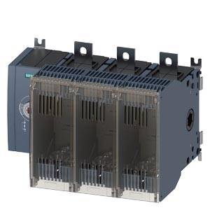 En elektrisk enhed med tre gennemsigtige frontdæksler og sorte kabinetdele. Muligvis en kontakt eller en fordeler.