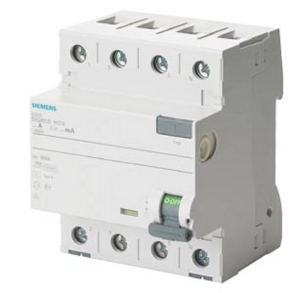 Siemens 5SV36426KK12 FI-sikkerhedsafbryder A 25 A 0.3 A 400 V