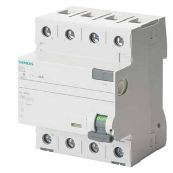 Siemens 5SV36468KL FI-sikkerhedsafbryder A 63 A 0.3 A 400 V