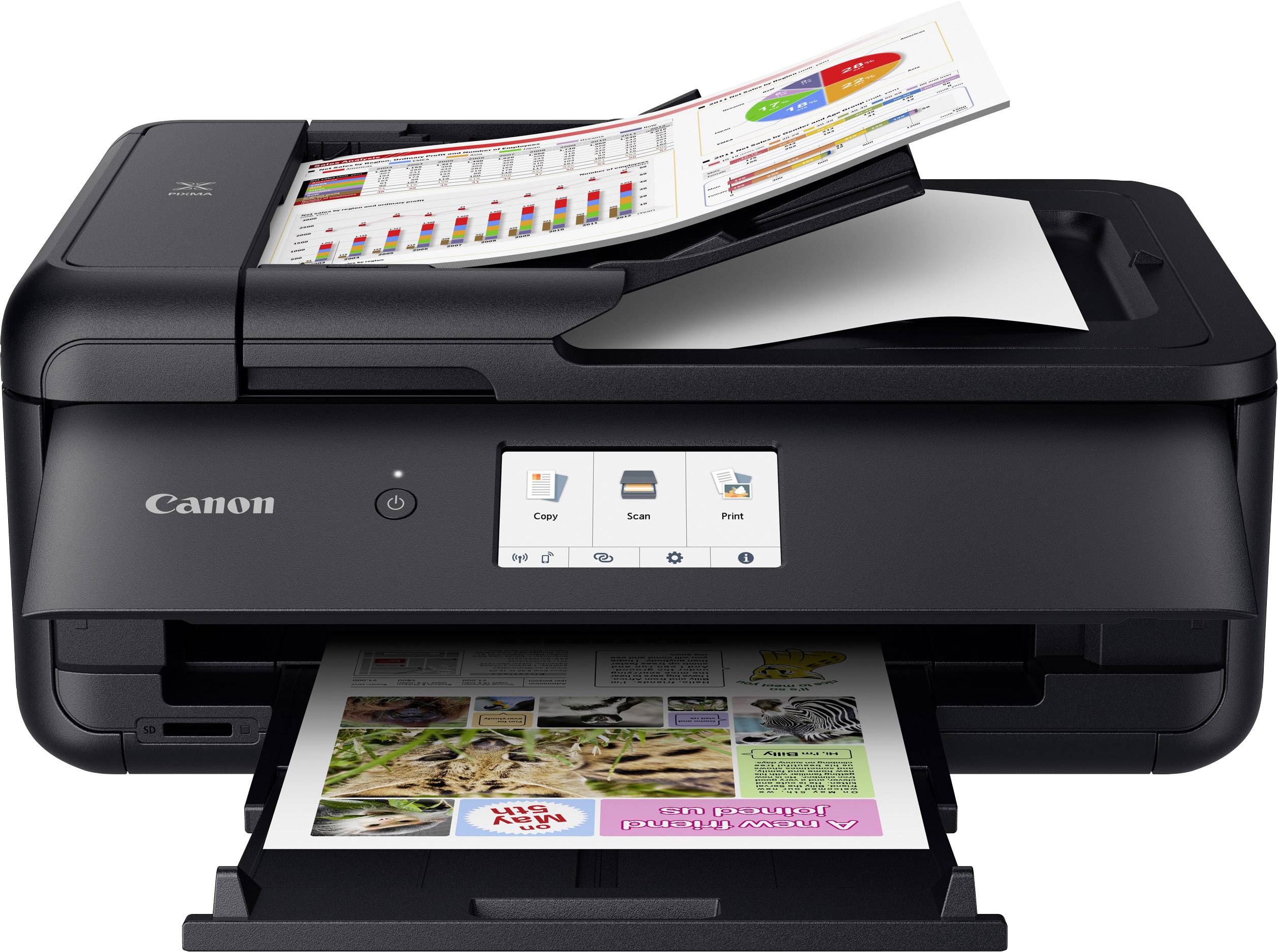 Canon PIXMA TS9550 Farve A3 Printer, scanner, kopimaskine WLAN, Bluetooth®, Duplex, AD | Conradelektronik.dk