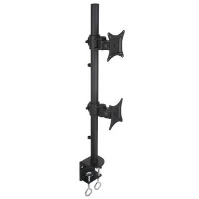 TECHly ICA-LCD-350-D Skærm-bordslag 2 Display 33,0 cm (13") - 68,6 cm (27") Sort Drejbar, Højdeindstilling, Vippebar, Be-0