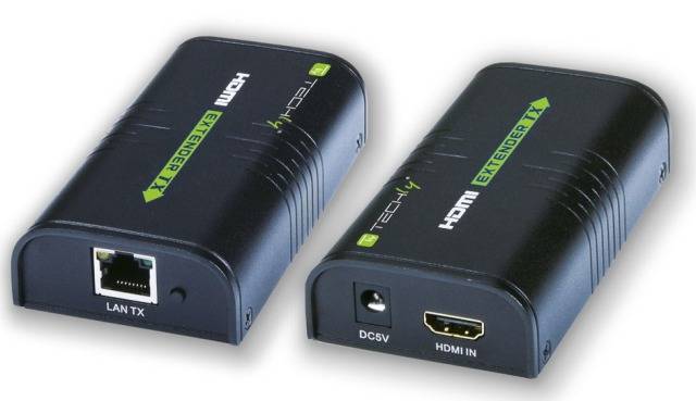 TECHly IDATA-EXTIP-373 HDMI™ Extender (forlænger) via netværkskabel RJ45 120 m-0