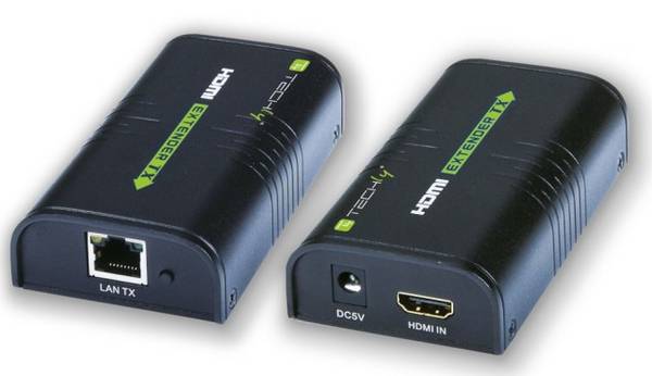TECHly IDATA-EXTIP-373 HDMI™ Extender (forlænger) via netværkskabel RJ45 120 m