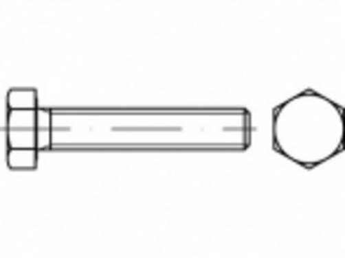 TOOLCRAFT TO-5367561 Sekskantsskrue M4 20 mm Udvendig sekskant Rustfrit stål A4 200 stk
