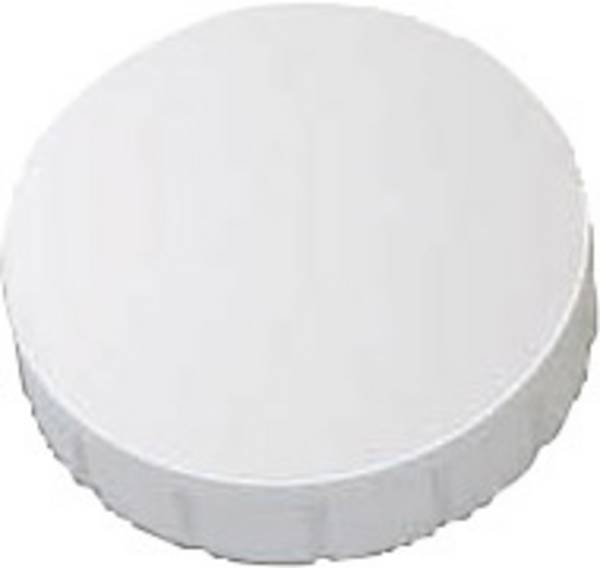 Maul Magnet MAULsolid (Ø x H) 24 mm x 8 mm rund Hvid 10 stk 6162402