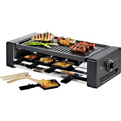 Korona 45070 Raclette 8 pander Sort, Sølv