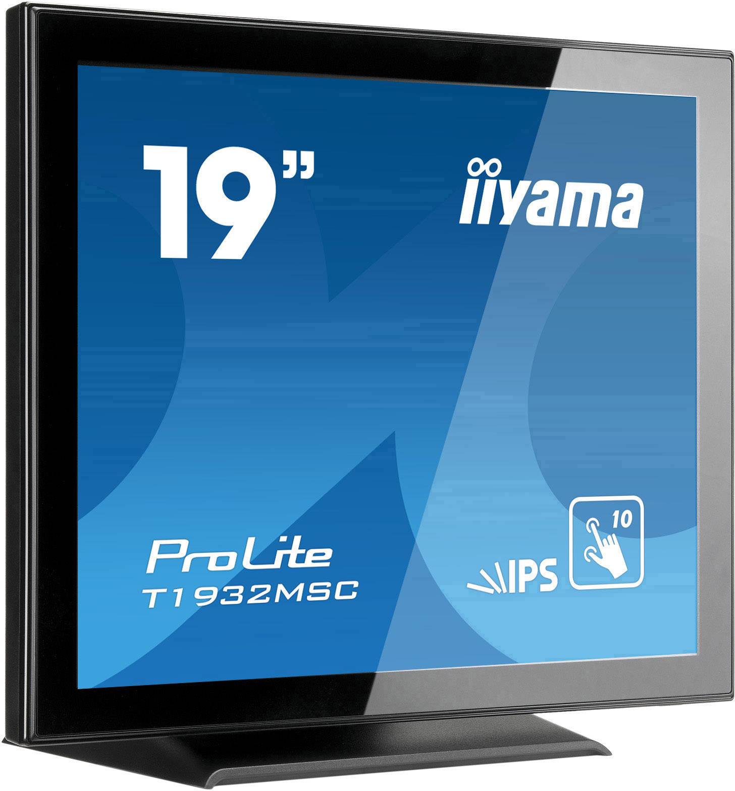 Iiyama ProLite T1932MSC Touchscreen-skærm EEK E (A - G) 48.3 cm (19 tommer) 1280 x 1024 Pixel 5:4 14 ms DisplayPort, HDMI™, VGA, Audio line-out IPS LED