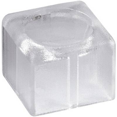 Klar, transparent plastikterning med afrundede hjørner.