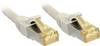 LINDY 47260 RJ45 Netværkskabel, patchkabel CAT 6a (råkabel CAT 7) S/FTP 0.30 m Grå med låsebeskyttelse 1 stk