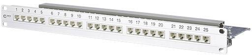 Metz Connect 130814-E 25 Port Netværk-patchpanel CAT 3 1 U med stik