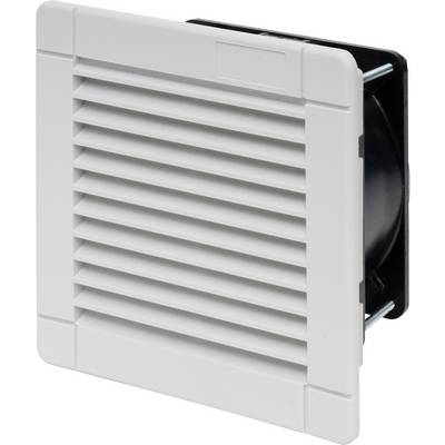 Et firkantet ventilationsgitterindsats i hvid farve med vandrette lameller, som kan monteres på en væg eller et kabinet.