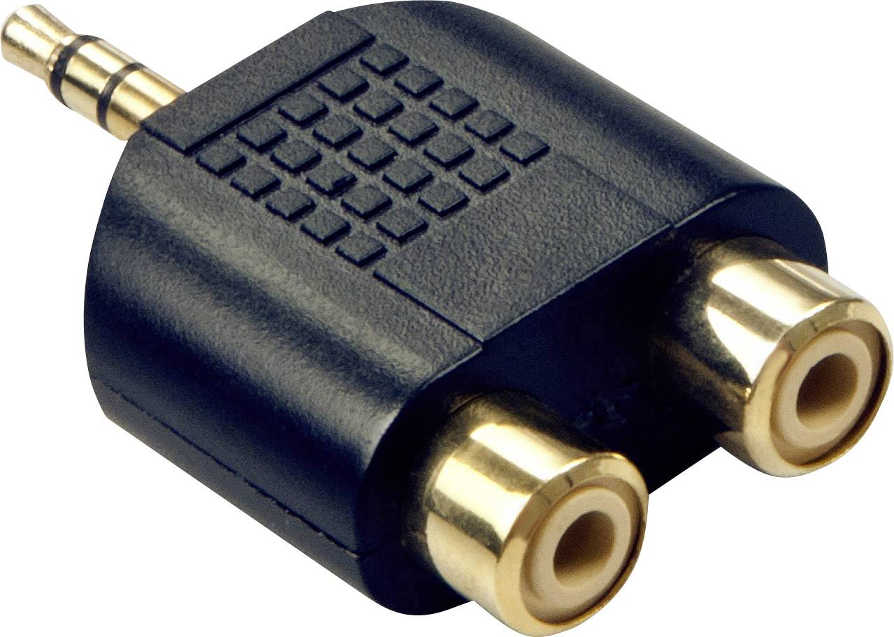 LINDY 35624 LINDY Audio-Adapter 2xRCA f. an 3,5mm m. Audio Adapter Sort