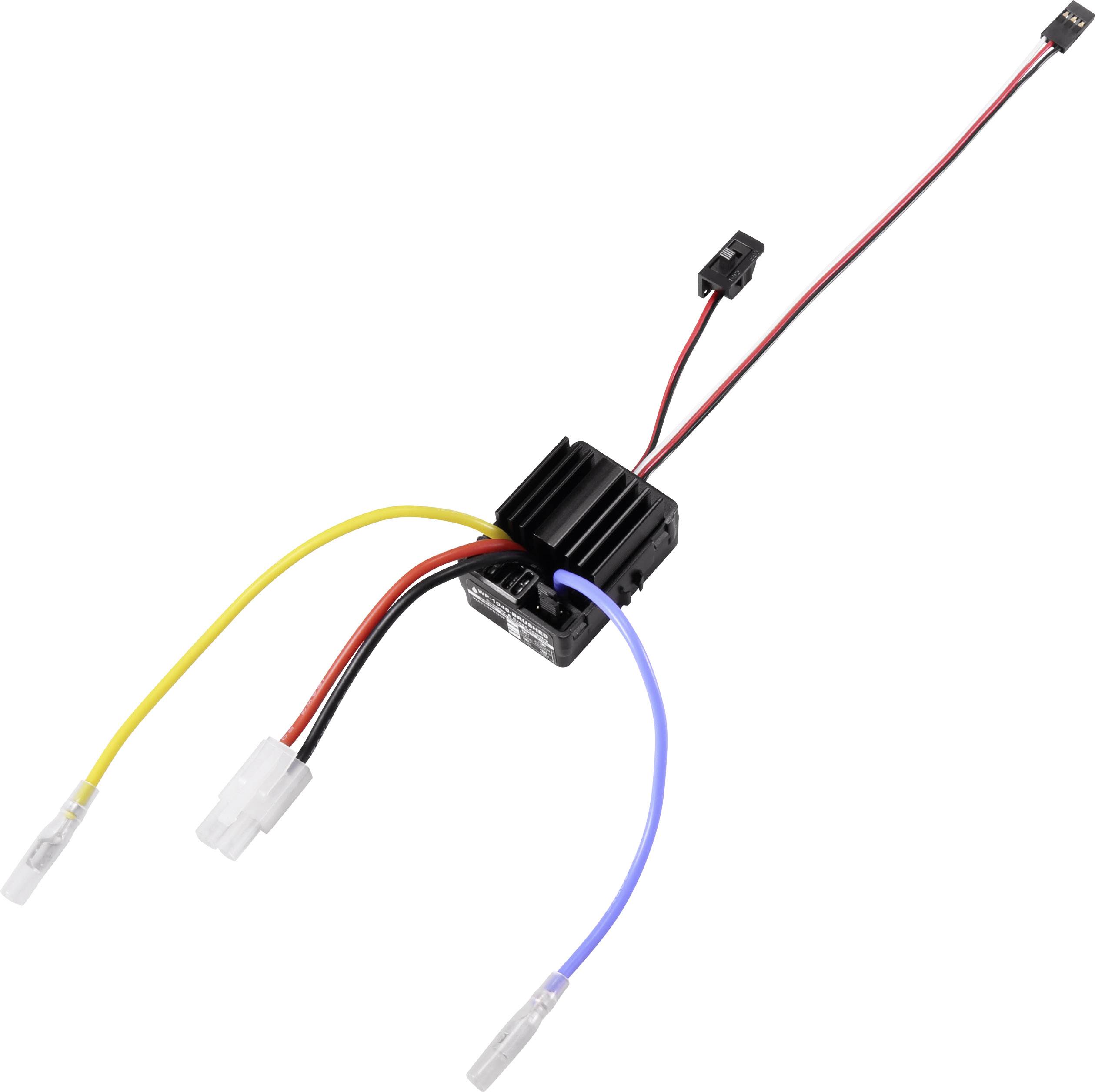 Reely WP-1040 Bilmodel brushed fartpilot Udholdenhed (maks.): 180 A Motorlimit (turns): 12-2