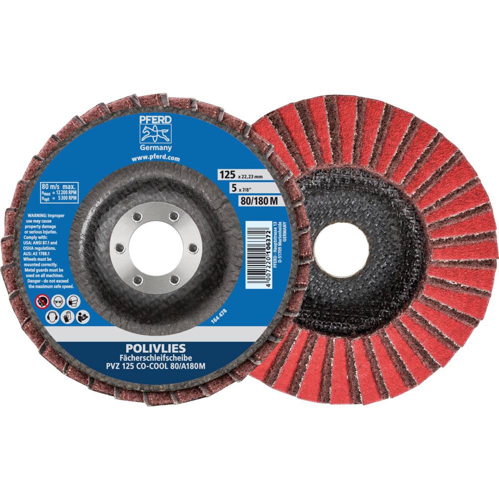 PFERD TOOLS 44695101 Pvz Diameter 115 mm Borings-diameter 22.23 mm Kornstørrelse 100 5 stk