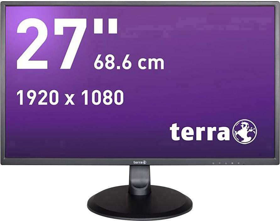 At hoppe Duchess uærlig Terra LED 2747W LED-skærm 68.6 cm (27 tommer) EEK E (A - G) 1920 x 1080  Pixel Full HD 5 ms DVI, HDMI™, Audio line-in AMV | Conradelektronik.dk