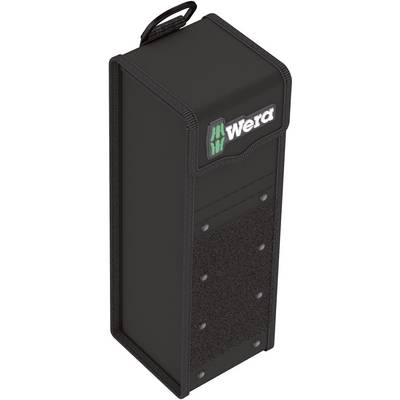 Et sort, rektangulært etui med 'Wera'-logo på oversiden, formentlig til opbevaring af værktøj.