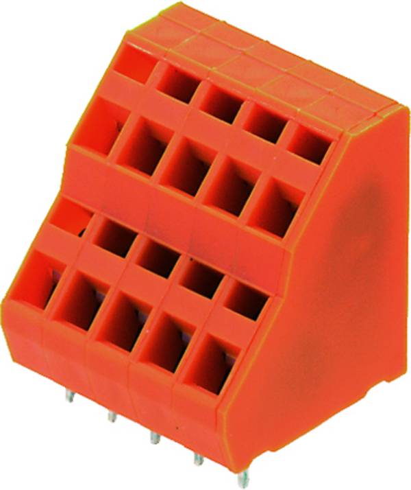 Weidmüller LM2NZF 5.08/32/135 3.5SN OR BX Dobbeltrækkeklemme 1.5 mm² Poltal 32 Orange 10 stk