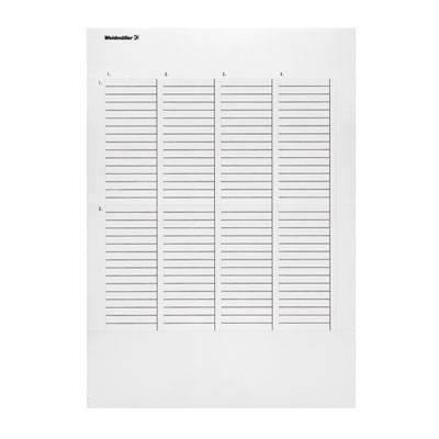Weidmüller 1033270000 THM WH 25.4/12.7 SI Printsystem printer Monteringstype: opklæbning Præget overflade: 115 x 85 mm S