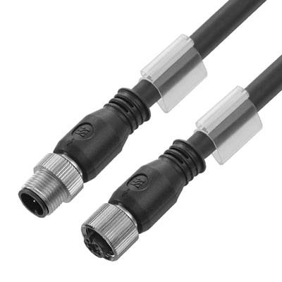 Weidmüller 1058510200 Sensor-, aktuator-stik, M12 Stik, lige, Tilslutning, lige 2.00 m Pol-tal (RJ): 5 1 stk
