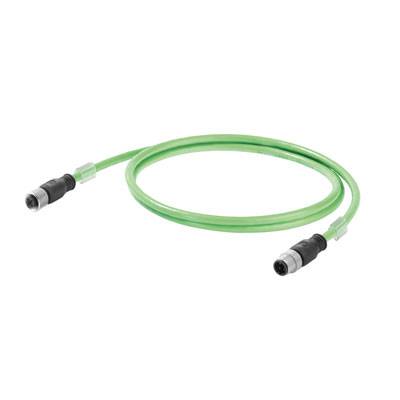 Weidmüller 1059330015 Sensor- /aktor- -datastikforbindelse, konfektioneret M12 Stik, lige, Tilslutning, lige 1 stk