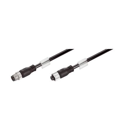 Weidmüller 1059340100 Sensor- /aktor- -datastikforbindelse, konfektioneret M12 Stik, lige, Tilslutning, lige 1 stk