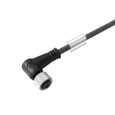 Et sort kabel med en rund stik og et sølvfarvet stik, velegnet til specielle elektroniske enheder.