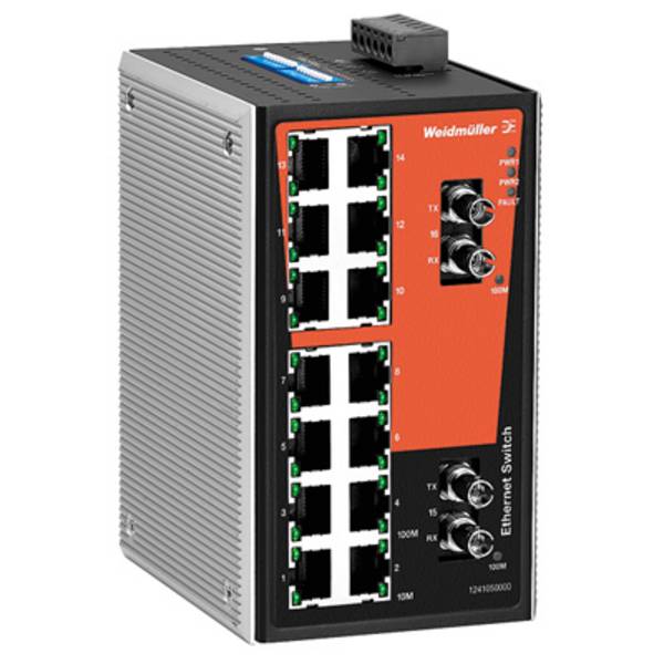Weidmüller 1286620000 IE-SW-VL16T-14TX-2ST Industrial Ethernet Switch   100 MBit/s PoE-funktion