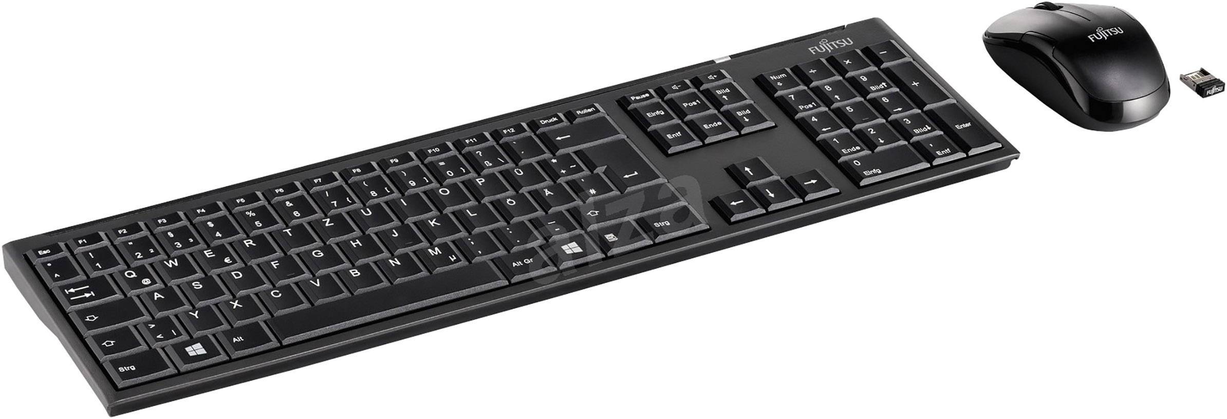 Fujitsu S26381-K590-L440 Tastatur, musesæt Trådløs Fransk, AZERTY Sort