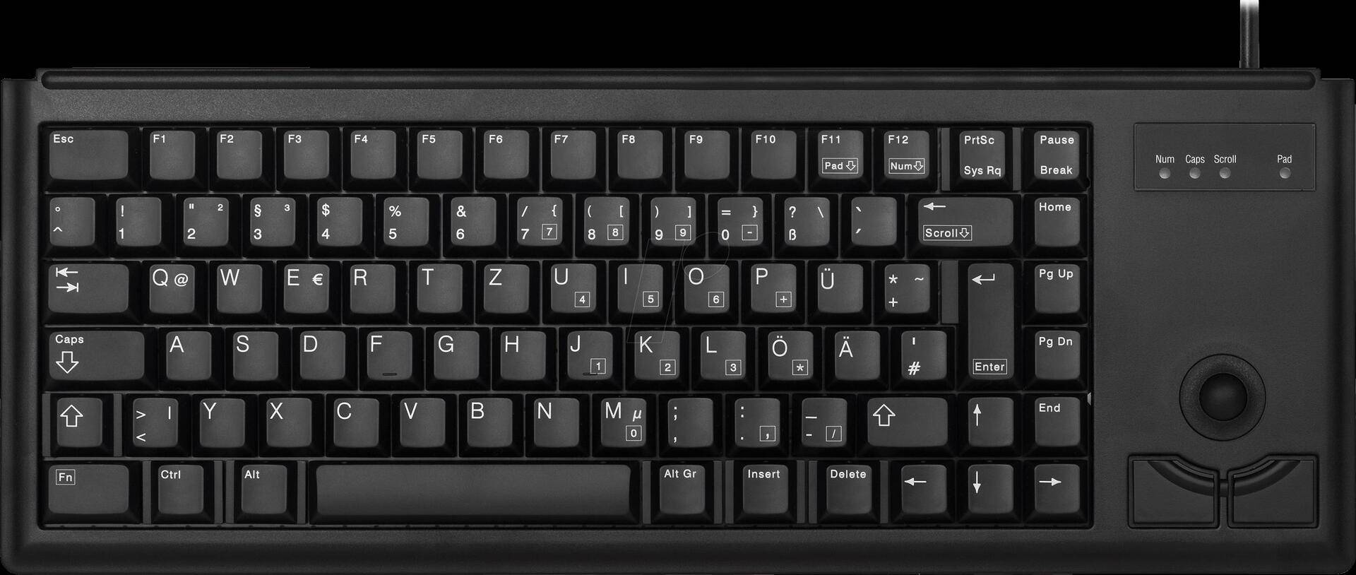 CHERRY G84-4400 USB Tastatur Fransk, AZERTY Sort USB-tilslutning