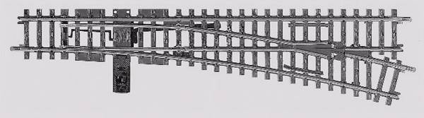 H0 Märklin K-spor (uden ballast) 22716 Spor, Højre 225 mm 1 stk