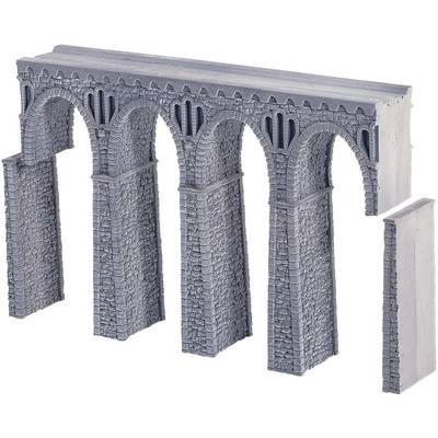 NOCH 58660 H0 Brudsten-viadukt 1sporet Universel (L x B x H) 370 x 44 x 245 mm