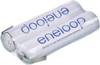 Panasonic eneloop Reihe F1x2 Batteripakke Celletal: 2 Batteristørrelse: R03 (AAA) Z-loddefane NiMH 2.4 V 750 mAh