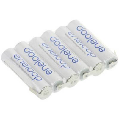 Panasonic eneloop Reihe F1x6 Batteripakke Celletal: 6 Batteristørrelse: R03 (AAA) U-loddefane NiMH 7.2 V 750 mAh