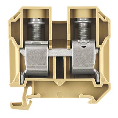 Weidmüller 0582460000 Gennemgangsrækkeklemme Skruer Beige, Gul 20 stk