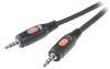 SpeaKa Professional SP-7870372 Jack Audio Tilslutningskabel [1x Jackstik 3,5 mm - 1x Jackstik 3,5 mm] 30.00 cm Sort