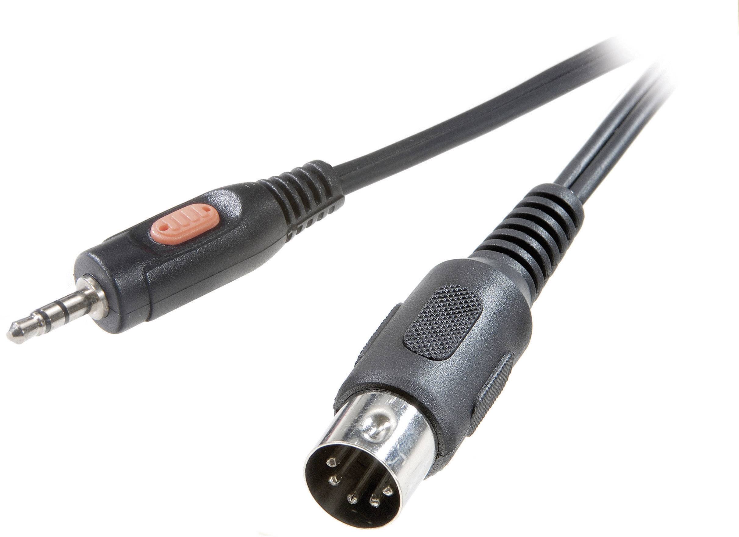 En 3,5 mm jackstik og en XLR-stik på hvid baggrund. Det drejer sig om lydstik, der bruges inden for lydteknik.