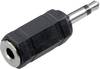 SpeaKa Professional SP-7870296 Jack Audio Adapter [1x Jackstik 3,5 mm - 1x Jacktilslutning 3,5 mm] Sort