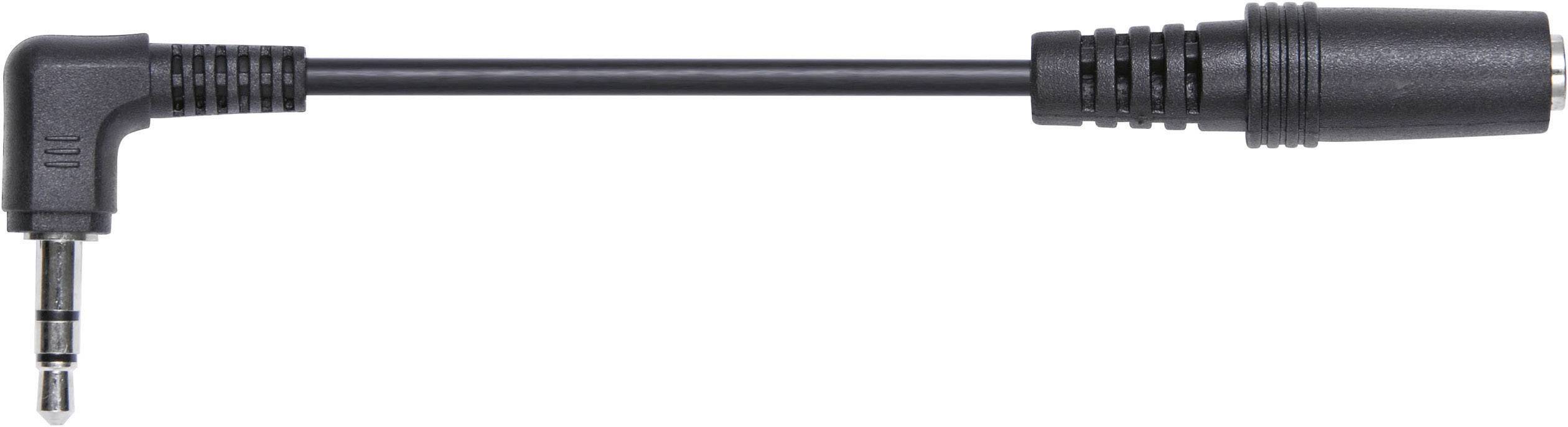 SpeaKa Professional SP-7870672 Jack Audio Forlængerkabel [1x Jackstik 3,5 mm - 1x Jacktilslutning 3,5 mm] 30.00 cm Sort