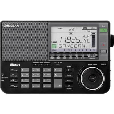 Verdensmodtager Sangean ATS-909 X KW, AM (1018), LW, FM Batteriopladningsfunktion Sort