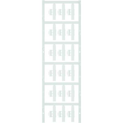 En lodret komposition bestående af ti identiske, rektangulære felter med simulerende, geometriske mønstre i lysegrå farve.