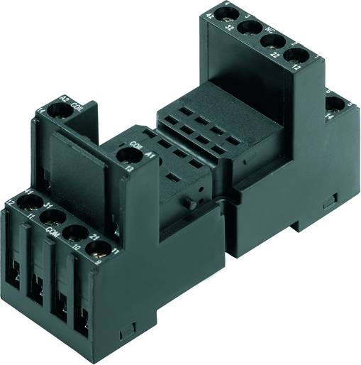 Weidmüller SCM 4CO N Relæsokkel kan monteres Passer til serie: Weidmüller serie RIDERSERIES (L x B x H) 65 x 27 x 77 mm 10 stk