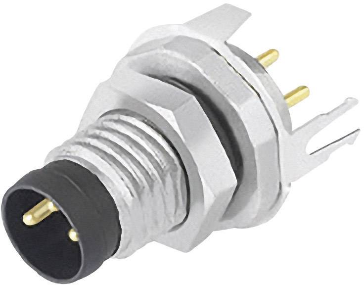 En trepolet rundstik med metalkappe og plastisk isolering, ofte brugt til lyd- og elektroniske forbindelser.