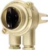 Wiska 1133/P/10A-1Z14 HNA-kontakt, Drejekontakt Maritim 10 A 250 V/AC Messing 1 stk