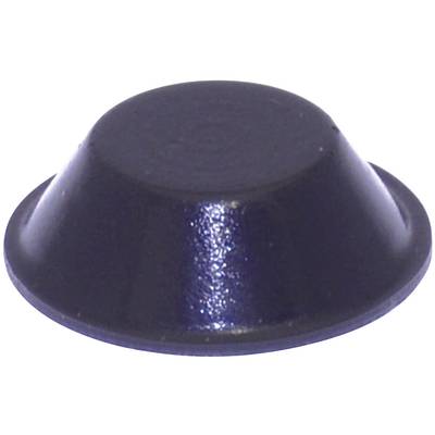 TOOLCRAFT PD2019SW Chassisfod Selvklæbende, Rund Sort (Ø x H) 19 mm x 6 mm 1 stk