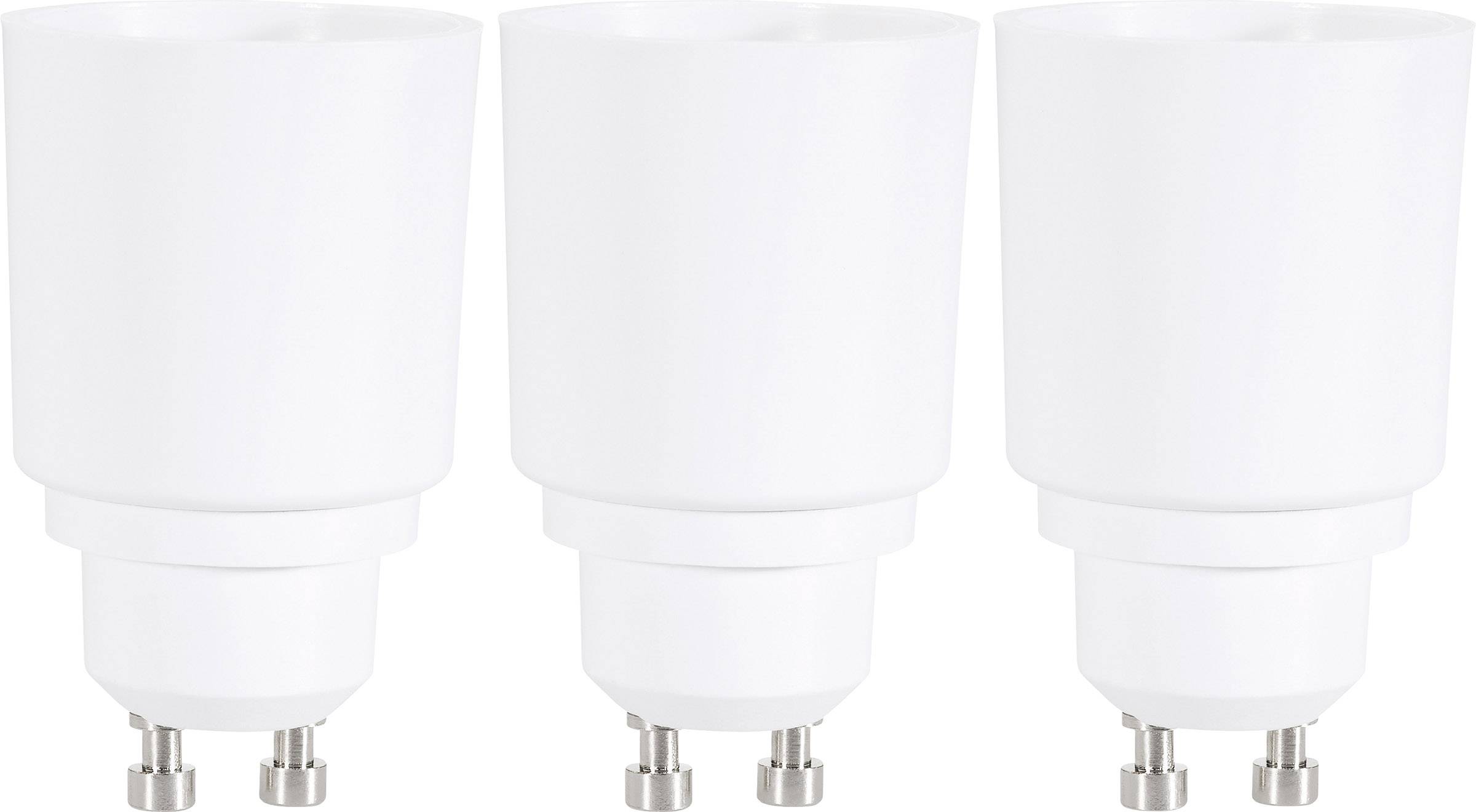 Lampefatning-adapter GU10 på E27 97029c81g Sæt med 3 stk. Renkforce 97029c81g 230 V 75 W