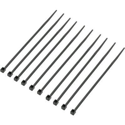 TRU COMPONENTS 1592868 TC-CVR100KBK203 Kabelbinder 100 mm 2.50 mm Sort Uv-stabiliseret 1000 stk